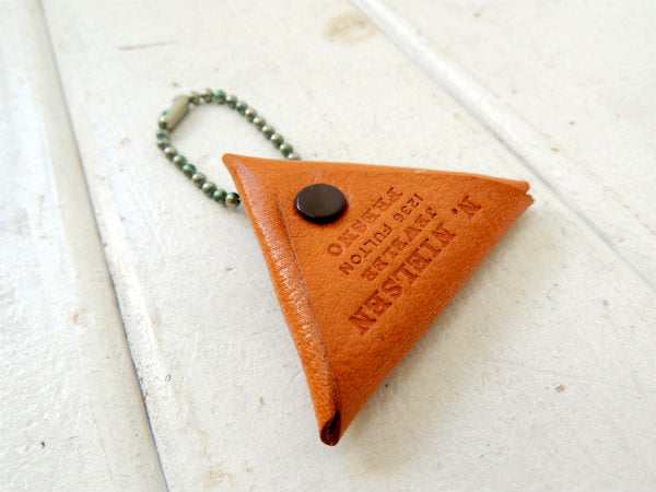 【USA・カリフォルニア・革】デッドストック・ヴィンテージ・アドバタイジング・レザー・コインケース