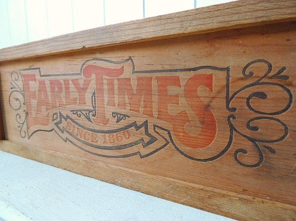 【EARLY TIMES/アーリー・タイムズ】バーボンウィスキー・アンティーク・ウッドボックス/木箱