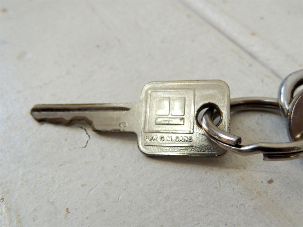 【GM&FUELキー2本付き】ヴィンテージ・シルバーカラー・キーフック・モーター系