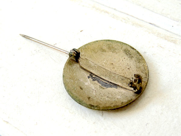 【62★消防士・ファイアーファイター】オールド・アンティーク&ヴィンテージ・バッジ・ブローチ