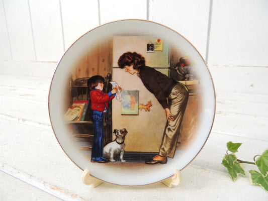 トムニューソン AVON 母の日 シリーズ  陶磁器 80's ヴィンテージ 絵皿 US プレート 皿