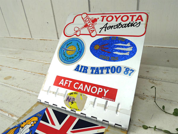 エアフォース・ファルコン US ミリタリー・ステッカー付き・ヴィンテージ・アルミ・バインダー