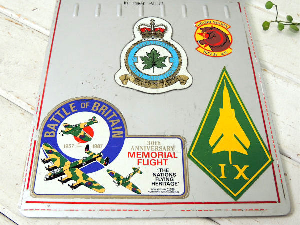 エアフォース・ファルコン US ミリタリー・ステッカー付き・ヴィンテージ・アルミ・バインダー