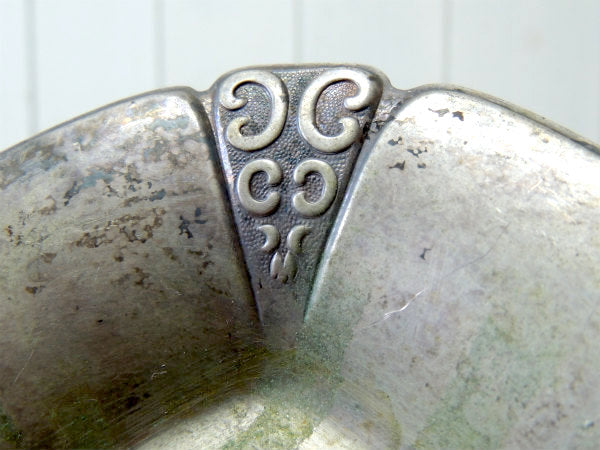 【モダンデザイン・ミッドセンチュリー】シルバープレート・トレイ・1950's〜アンティーク・皿