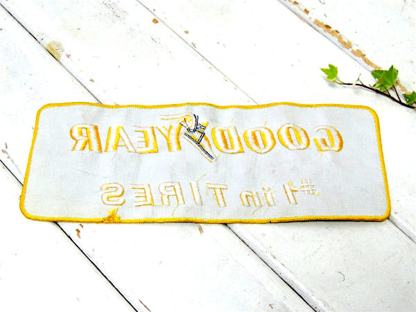 グッドイヤー タイヤ USA ヴィンテージ・アドバタイジング・刺繍・ワッペン・モータ系