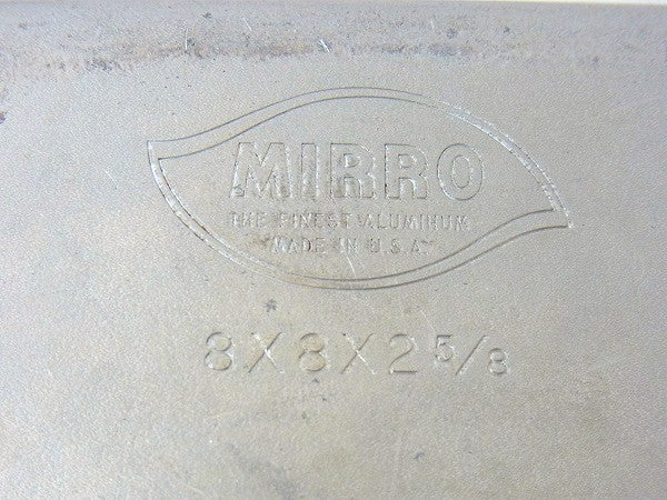 【MIRRO社】アルミ製・蓋付き・ヴィンテージ・コンテナ/容器/ケーキモールド　USA