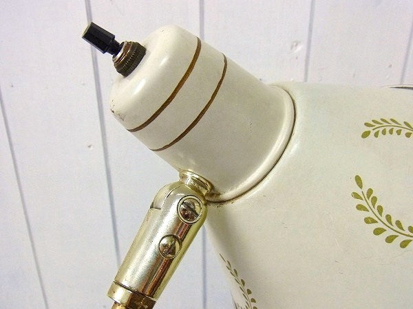 ローレル柄・アンティーク・シザースランプ/アトリエランプ/照明　USA