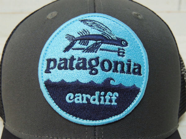 【パタゴニア】グレー×ブラック・カーディフ限定・Flying-Fish・キャップ&ステッカー1枚