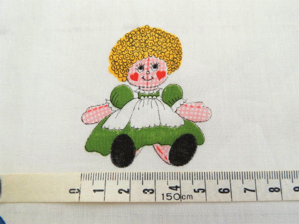 【ぬいぐるみの男の子&女の子】デッドストック・ヴィンテージ・ファブリック/生地 USA