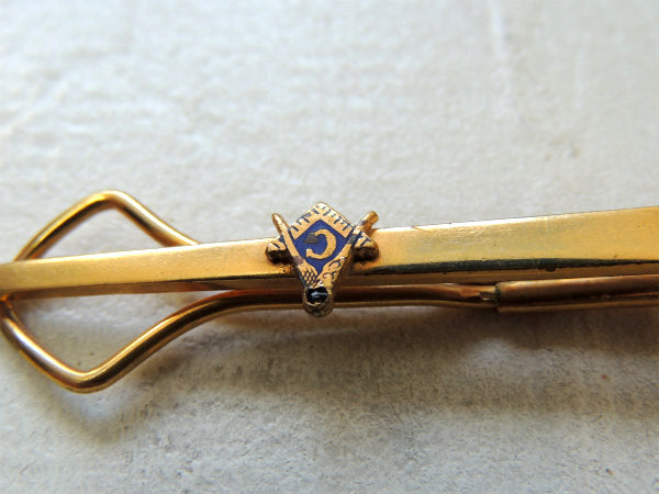 Freemasonry フリーメイソン シンボルマーク 装飾 ヴィンテージ ネクタイピン タイバー ゴールド