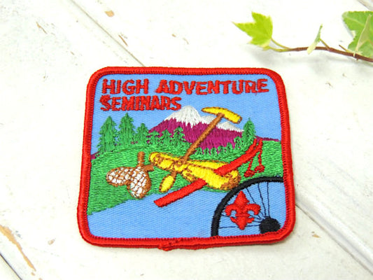 【HIGH ADVENTURE】ボーイスカウト基地・ヴィンテージ・刺繍・ワッペン・デッドストック