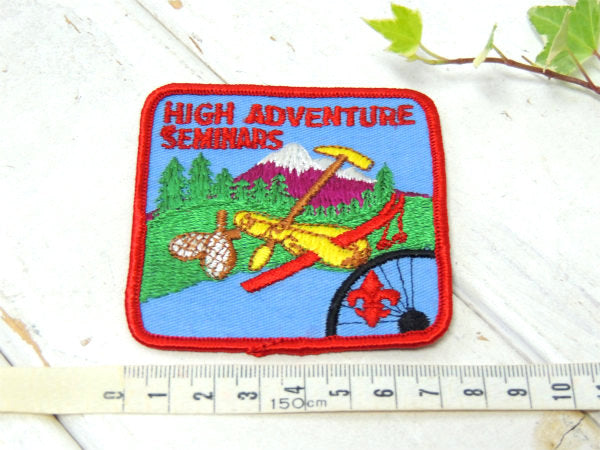 【HIGH ADVENTURE】ボーイスカウト基地・ヴィンテージ・刺繍・ワッペン・デッドストック
