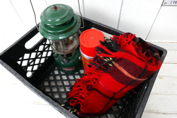 【Dean Foods】ビッグサイズ・ブラック・プラスティック製・ビンテージ・ミルクケース・コンテナ