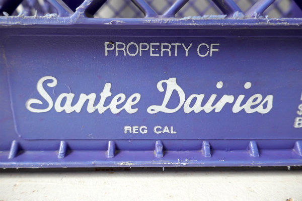 Santee Dairies ビッグサイズ USビンテージ・ミルクボトルケース・コンテナ USA