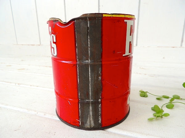 【Folgers】フォルジャーズ・赤色・ブリキ製・ヴィンテージ・コーヒー缶/ティン缶 USA