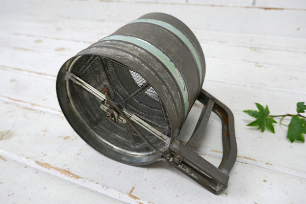 NESCO ROYAL シャビー ミントグリーン ヴィンテージ 粉ふるい フラワーシフター シフター