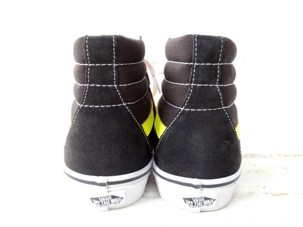 【USバンズ・VANS】Sk8-Hi・NEON LEATHER BLACK/NEON・スニーカー