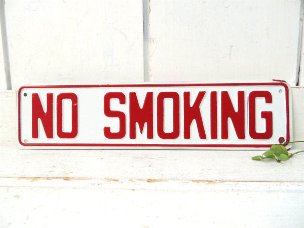 【1960~1970年・NO SMOKING】デッドストック・ヴィンテージ・看板・サイン・未使用
