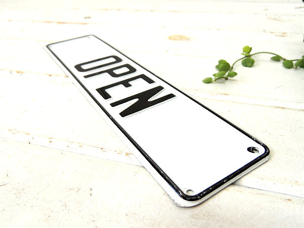 1960~1970y OPEN デッドストック ヴィンテージ オープンサイン 未使用 アルミ製 看板 USA