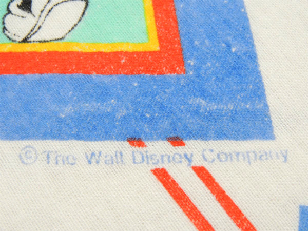 【ミッキーマウス】ファンタジア&蒸気船ウィリー・ヴィンテージ・USEDボックスシーツ/コットン100