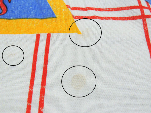 【ミッキーマウス】ファンタジア&蒸気船ウィリー・ヴィンテージ・USEDボックスシーツ/コットン100