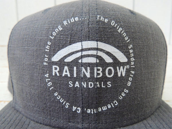 【RAINBOW SANDALS】NEW ERA×レインボーサンダル・グレー・キャップ+ステッカー