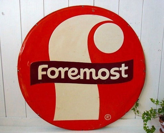 【Foremost】フォアモスト・DAIRY・特大サイズ・ヴィンテージ・サイン/看板　USA