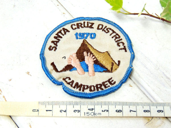 【1970’s・ボーイスカウト】キャンプ&テント柄・ヴィンテージ・刺繍・ワッペン・カリフォルニア