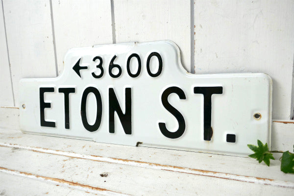 ←3600 ETON ST ホーロー・ヴィンテージ・ストリート サイン 看板 US アメリカ