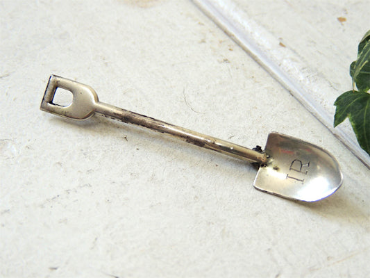 スコップ&シャベルモチーフ STERLING アンティーク ヴィンテージ ブローチ シルバー ファッション アクセサリー USA