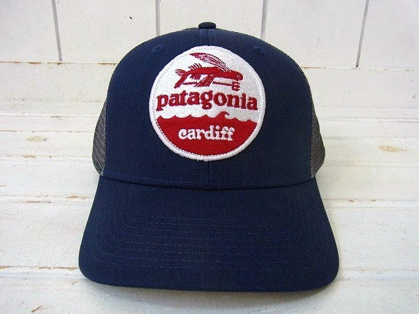 【Patagonia】パタゴニア・カーディフ限定・キャップ&ステッカーetc1枚/ネイビー×グレー