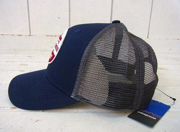 【Patagonia】パタゴニア・カーディフ限定・キャップ&ステッカーetc1枚/ネイビー×グレー