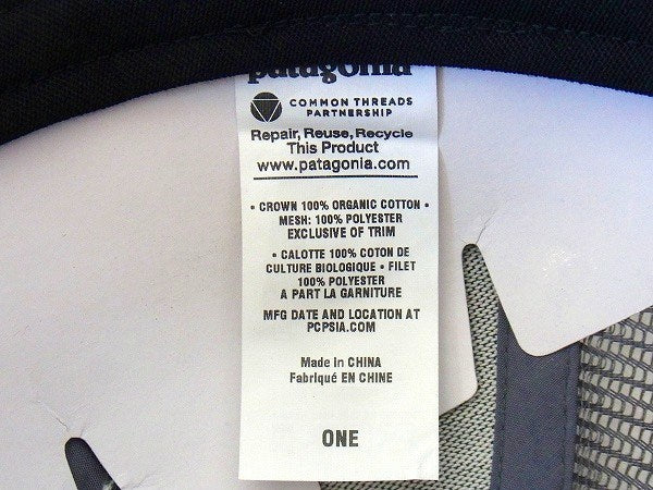 【Patagonia】パタゴニア・カーディフ限定・キャップ&ステッカーetc1枚/ネイビー×グレー