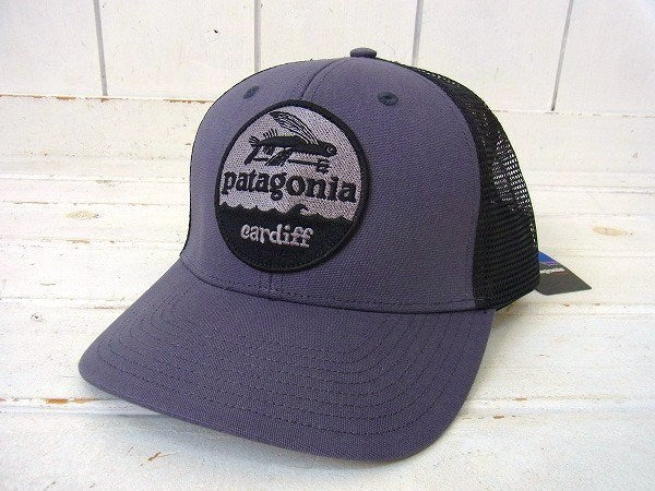 【Patagonia】パタゴニア・カーディフ限定・キャップ&ステッカーetc1枚/グレー×ブラック