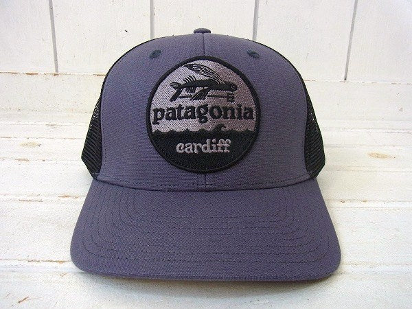 【Patagonia】パタゴニア・カーディフ限定・キャップ&ステッカーetc1枚/グレー×ブラック