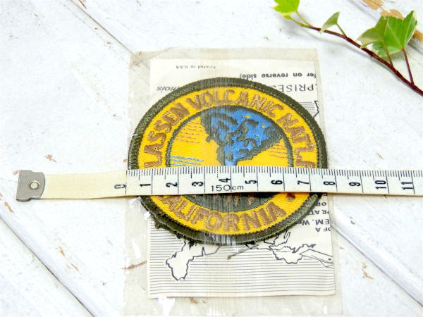ラッセン火山・カリフォルニア 国立公園 1960's・ヴィンテージ・刺繍・ワッペン・パッチ・US
