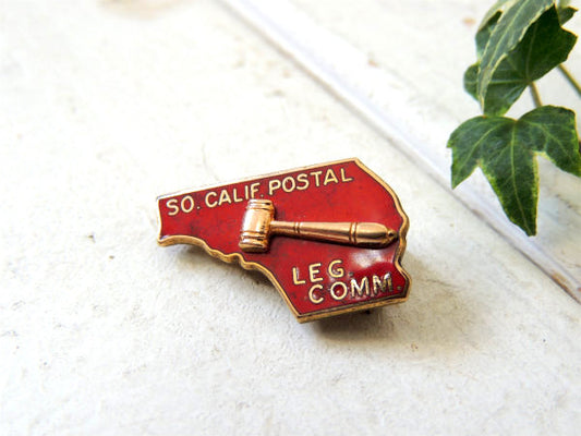 南カリフォルニア 地図モチーフ・ヴィンテージ・郵便局・ブローチ・アクセサリー・USA
