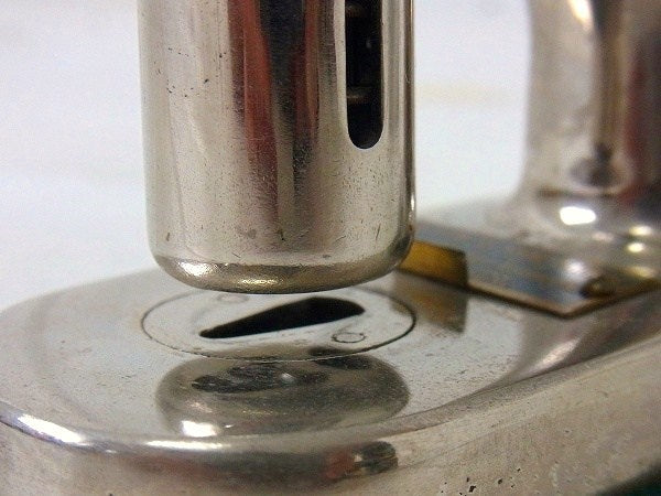 スタンド式・アンティーク・クリップレス・ステープラー/針なしホッチキス USA