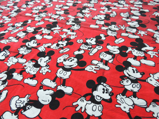 ミッキーマウス ミッキー 総柄 ビッグサイズ ヴィンテージ カーペットカバー ラグ マット USA