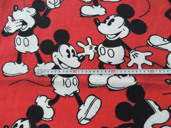 ミッキーマウス ミッキー 総柄 ビッグサイズ ヴィンテージ カーペットカバー ラグ マット USA
