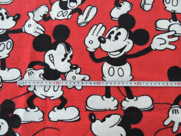 ミッキーマウス ミッキー 総柄 ビッグサイズ ヴィンテージ カーペットカバー ラグ マット USA