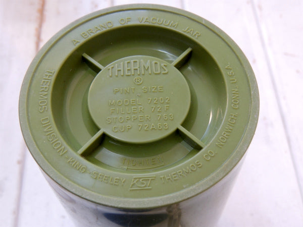 THERMOS サーモス・グリーン・ビンテージ・水筒・魔法瓶・スープジャー・1パイント キャンプギア