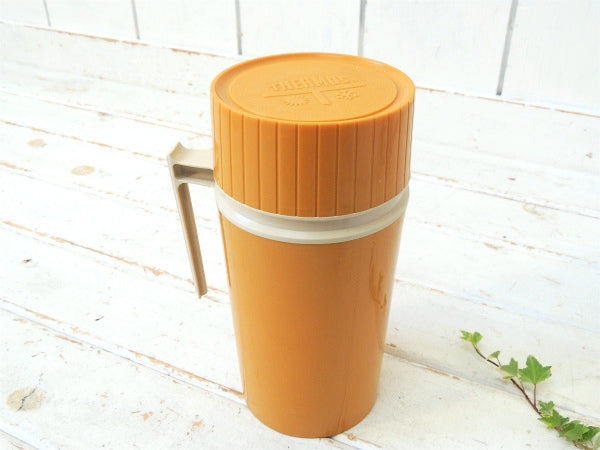 【THERMOS】サーモス・マスタードイエロー・ヴィンテージ・水筒・魔法瓶・スープジャー・1パイント