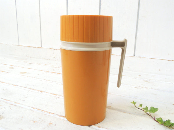 【THERMOS】サーモス・マスタードイエロー・ヴィンテージ・水筒・魔法瓶・スープジャー・1パイント