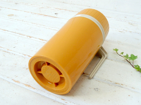 【THERMOS】サーモス・マスタードイエロー・ヴィンテージ・水筒・魔法瓶・スープジャー・1パイント