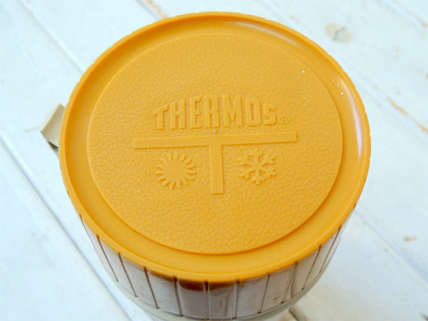 【THERMOS】サーモス・マスタードイエロー・ヴィンテージ・水筒・魔法瓶・スープジャー・1パイント