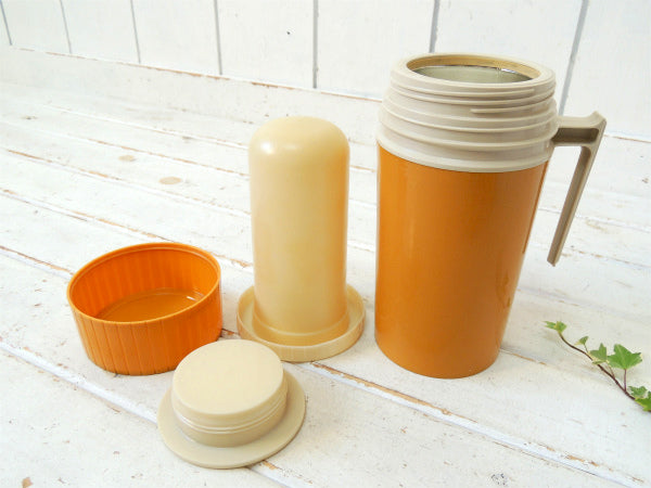 【THERMOS】サーモス・マスタードイエロー・ヴィンテージ・水筒・魔法瓶・スープジャー・1パイント