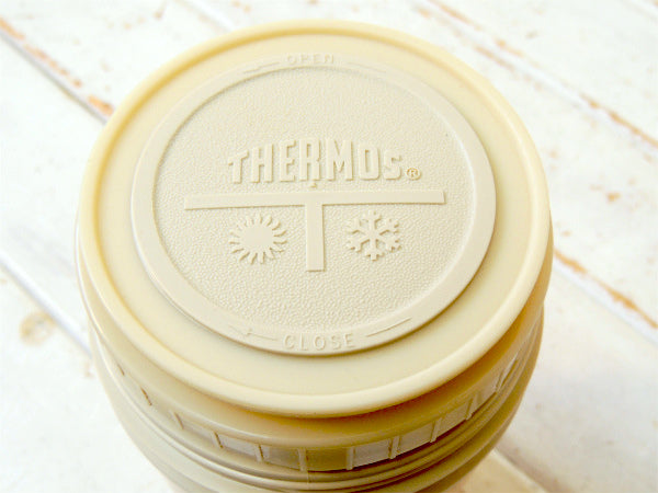 【THERMOS】サーモス・マスタードイエロー・ヴィンテージ・水筒・魔法瓶・スープジャー・1パイント