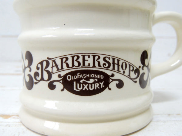 【BARBER SHOP】USA・セラミック製・ヴィンテージ・シェービング・カップ・陶器製