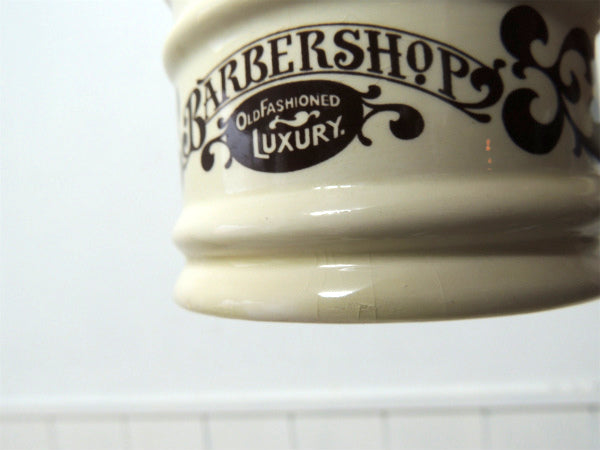【BARBER SHOP】USA・セラミック製・ヴィンテージ・シェービング・カップ・陶器製